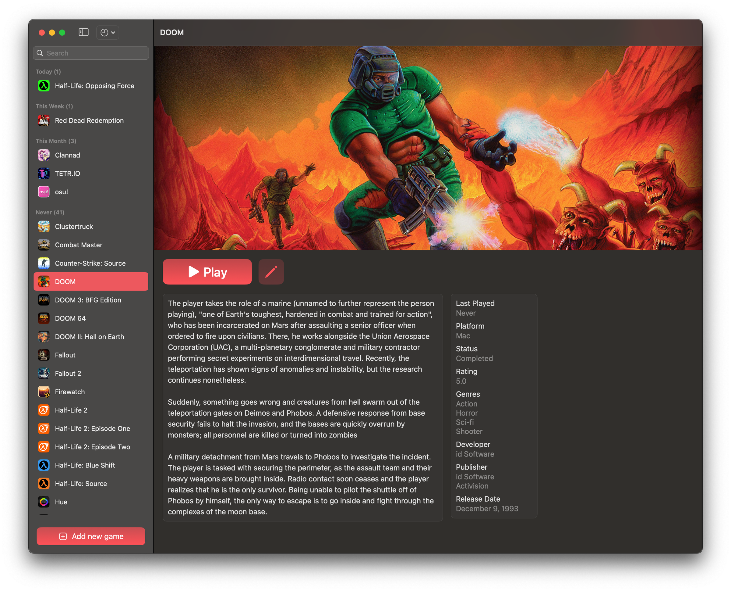 phoenix is a lightweight game launcher built in swiftui for macos.