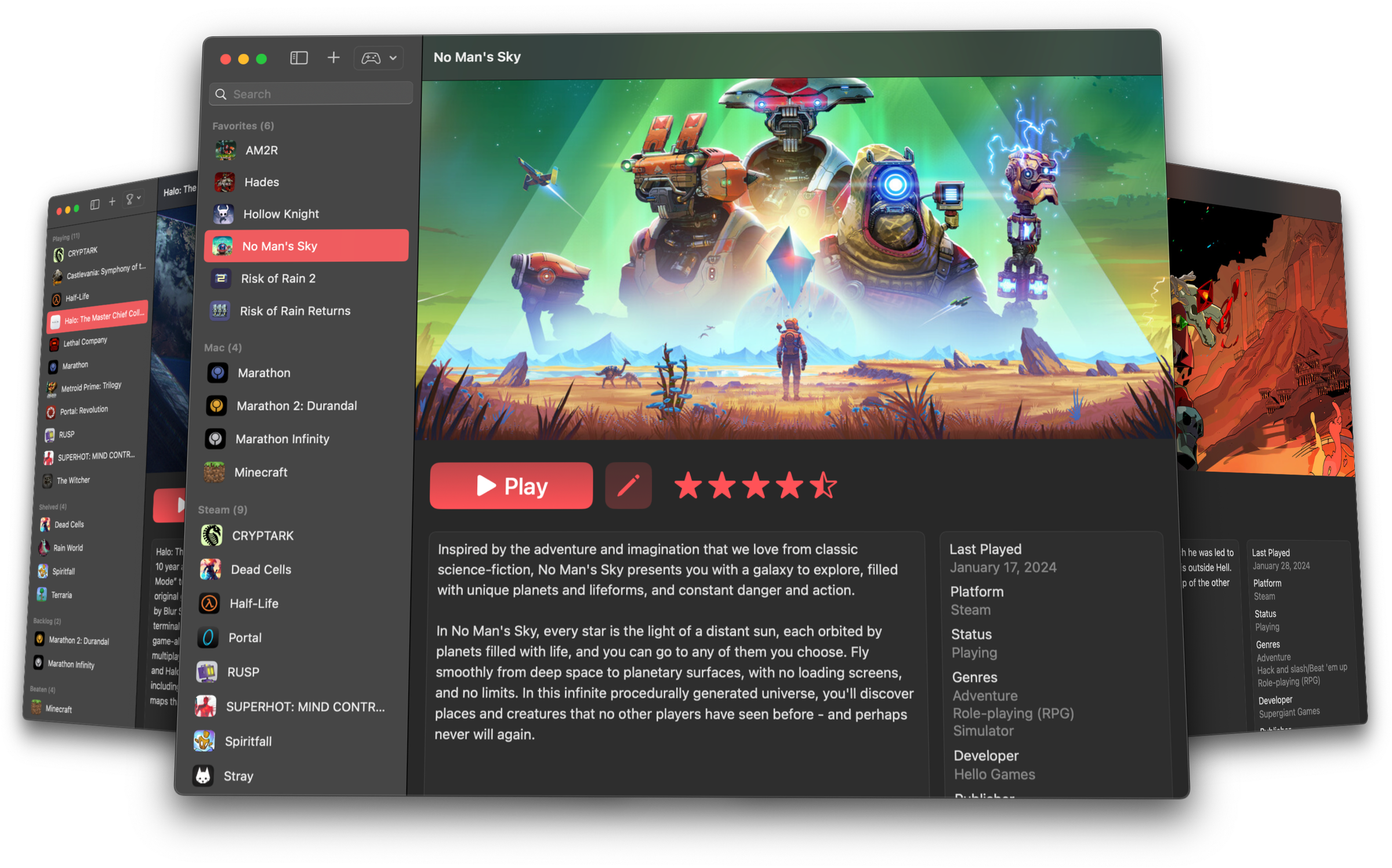 phoenix is a lightweight game launcher built in swiftui for macos.