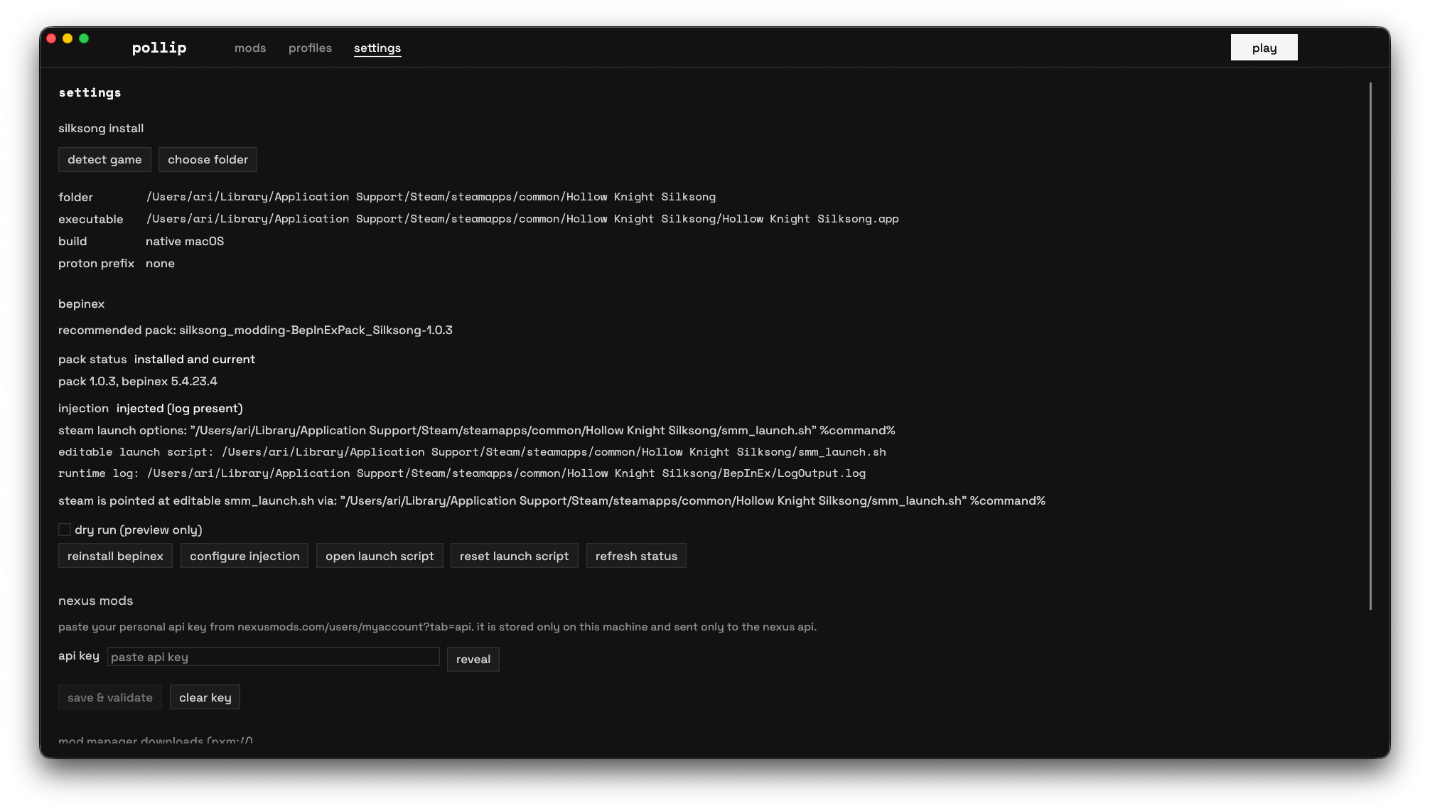 silksong mod manager for linux and macos